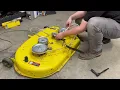 How To Change John Deere 100 Series 42 Deck Drive Belt S100
