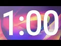 1 Minute Countdown Timer 60 seconds Silent w Alarm