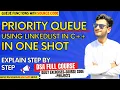 Creating a Priority Queue Using Linked Lists in C in One Shot