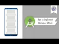 How to Implement Shimmer Effect With RecyclerView in Android Studio ShimmerEffect Android Coding
