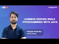 Common errors while programming with Java Great Learning