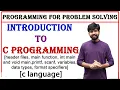 introduction to c programming header files printf scanf main function variables data types