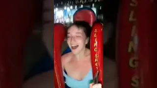She Didn t Konw the Slingshot Ride did This