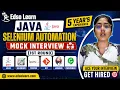 Java Selenium Automation Testing Mock Interview 5 Years Experience Round 1 Edso Learn