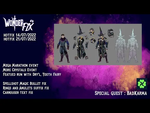 WonderFix Episode 7 - Hotfix 14/07/2022 and 21/07/2022