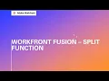 Adobe Workfront Fusion Training Split Function in Workfront Fusion
