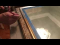 Painting a gold mirror frame