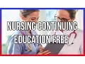 Nursing Continuing Education Free