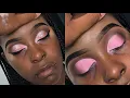 Pink Glitter Cut-Crease Client Makeup Tutorial