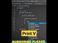Star pattern to print letter V in C