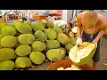 Download Lagu het grootste tropische fruit ter wereld! jackfruit-snijvaardigheden - Thais straatvoedsel