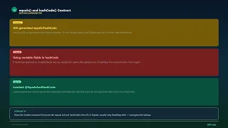 equals and hashCode Contract Hard Java Interview Prep