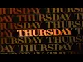 CBS TV Promo Lineup Thursday Night October 1986