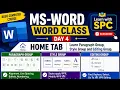 MS-Word Paragraph Styles and Editing Group in Home Tab