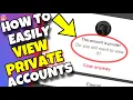 Download Lagu (NEW TRICK) Can You View Private Instagram Account Without Following (No Survey)