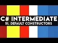 C Programming Tutorial 51 Default Constructors