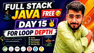 Full Stack Java Free Day 15 - For Loop in Java aadiandjava 2 0
