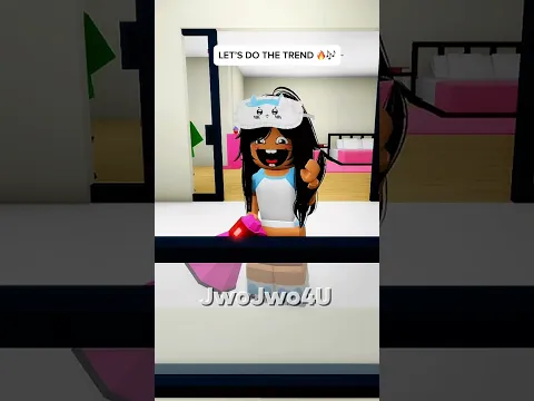 i woke up my boyfriend neighbour to do the trend with me 😈🔥 #roblox #shorts 