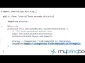 ANDROID TUTORIAL Using an Image View as a Button