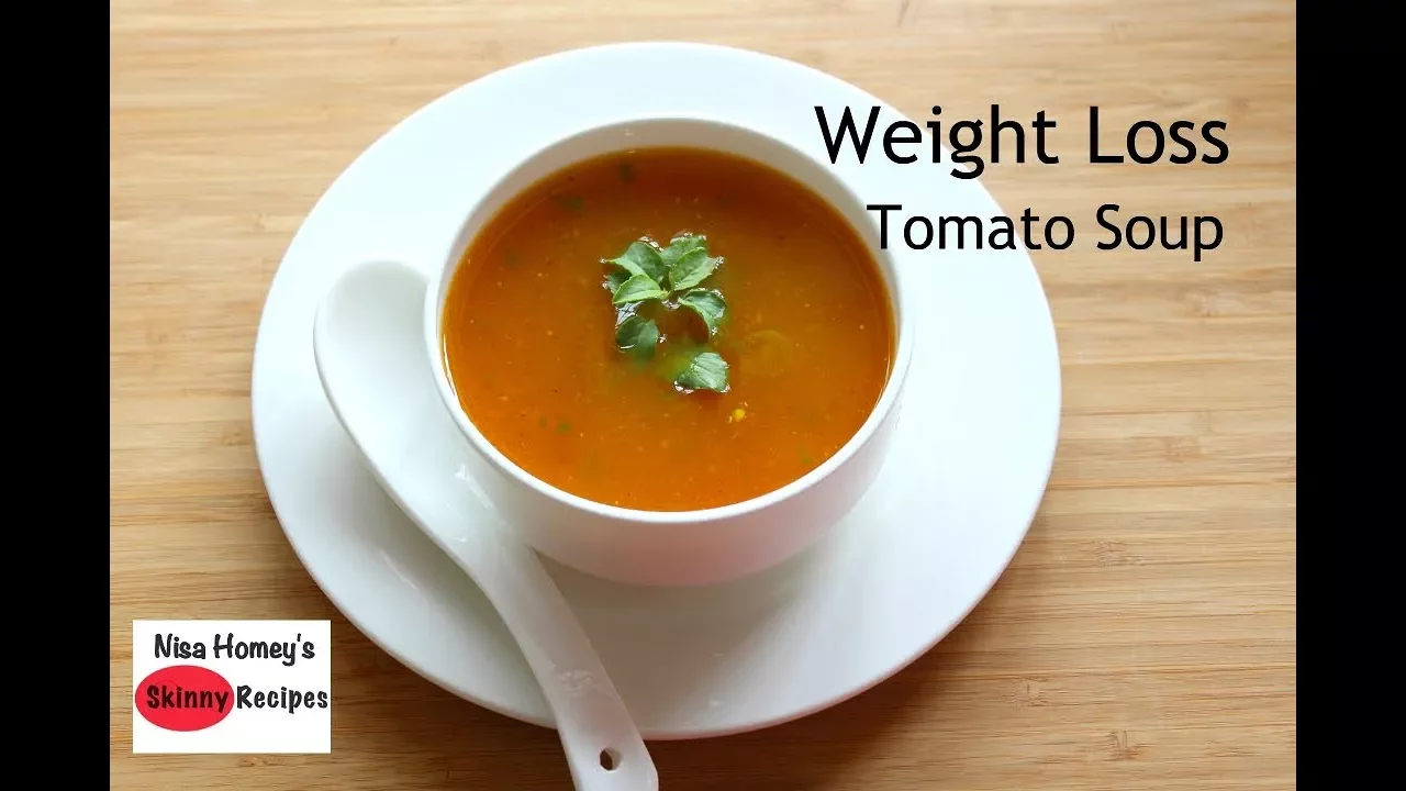 Weight Loss Tomato Soup Recipe - Oil Free Skinny Recipes - Weight Loss Diet Soup - Immune Boosting