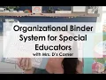 Ultimate Special Education Binder System 8 Binders That Keep IEPs and Data Organized