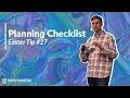Easter Tip - Planning Checklist
