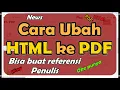 Download Lagu Cara Ubah HTML ke PDF