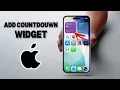 How To Add A Countdown Widget On iPhone 2026