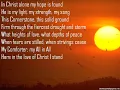 In Christ Alone