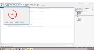 Circular Progress bar with Transparent Center using C