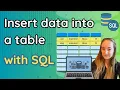 Easily Learn SQL Lesson 2 Insert Data into a Table