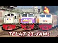 Download Lagu TELAT 23 JAM ! LOKOMOTIF NGAMUK KOBONG API‼️ Kumpulan Kereta Api Terlambat Imbas KA Anjlok di Subang MP3
