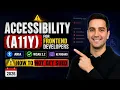 Accessibility A11y for Frontend Developers ARIA WCAG How to Not Get Sued 2026