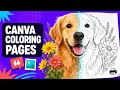 Turn ANY Text or Photo Into Printable Coloring Pages in Canva