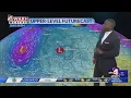 Whipping winds isolated showers and an unsettled weekend ahead