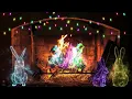 Easter Fireplace with Magic Bunnies Easter Ambience Easter Music Fireplace Sounds Rainbow Fire
