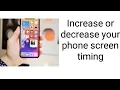 How to increase or decrease phone screen timing/ Prateeksha Vlogs and Craft/ YouTube