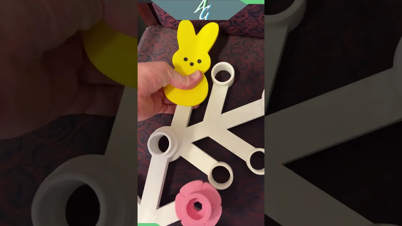 Easter Bunny for Giant LEGO Wreath (Inverted Eyes)