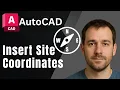 How to Insert Site Coordinates Easting Northing in AutoCAD Quickly 2025 Tutorial