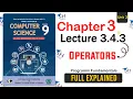 Class 9 Computer Science - Unit 3 Lecture 3 4 3 NBF Operators Programming Fundamentals