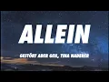 Gestört aber GeiL - Allein (Lyrics) ft. Tina Naderer