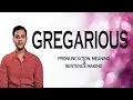 Gregarious - Meaning Pronunciation Word World Dictionary