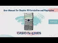 CALCULATOR USER MANUAL CASIO FX-570ES