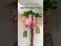 How to make a Wisteria tree DIY Wisteria Flowers