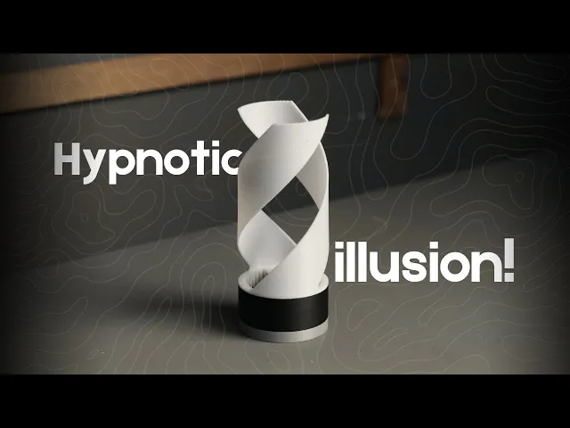 Creating a 3D-Printed Spiral Lamp That Spins and Create Stunning Illusions video thumbnail