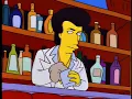 Simpsons - Bartender Even Looks Like John Travolta from Itchy Scratchy Land