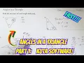 Angles in a Triangle Part 1 Kuta Software