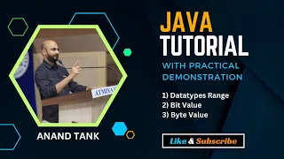 Java Tutorial OOP Basics Data Types Range Bit Value Byte Value Anand Tank