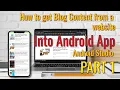 Jsoup Tutorial - How to get the content from a website using Jsoup Android Studio PART 1