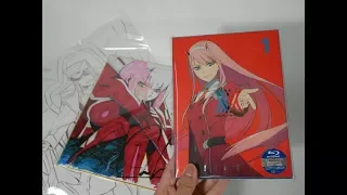 darling in the franxx blu ray vol 1 first look unboxing bonus extras